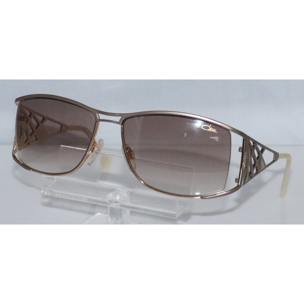 New Women's Cazal Matte Gray & Gold Sunglasses